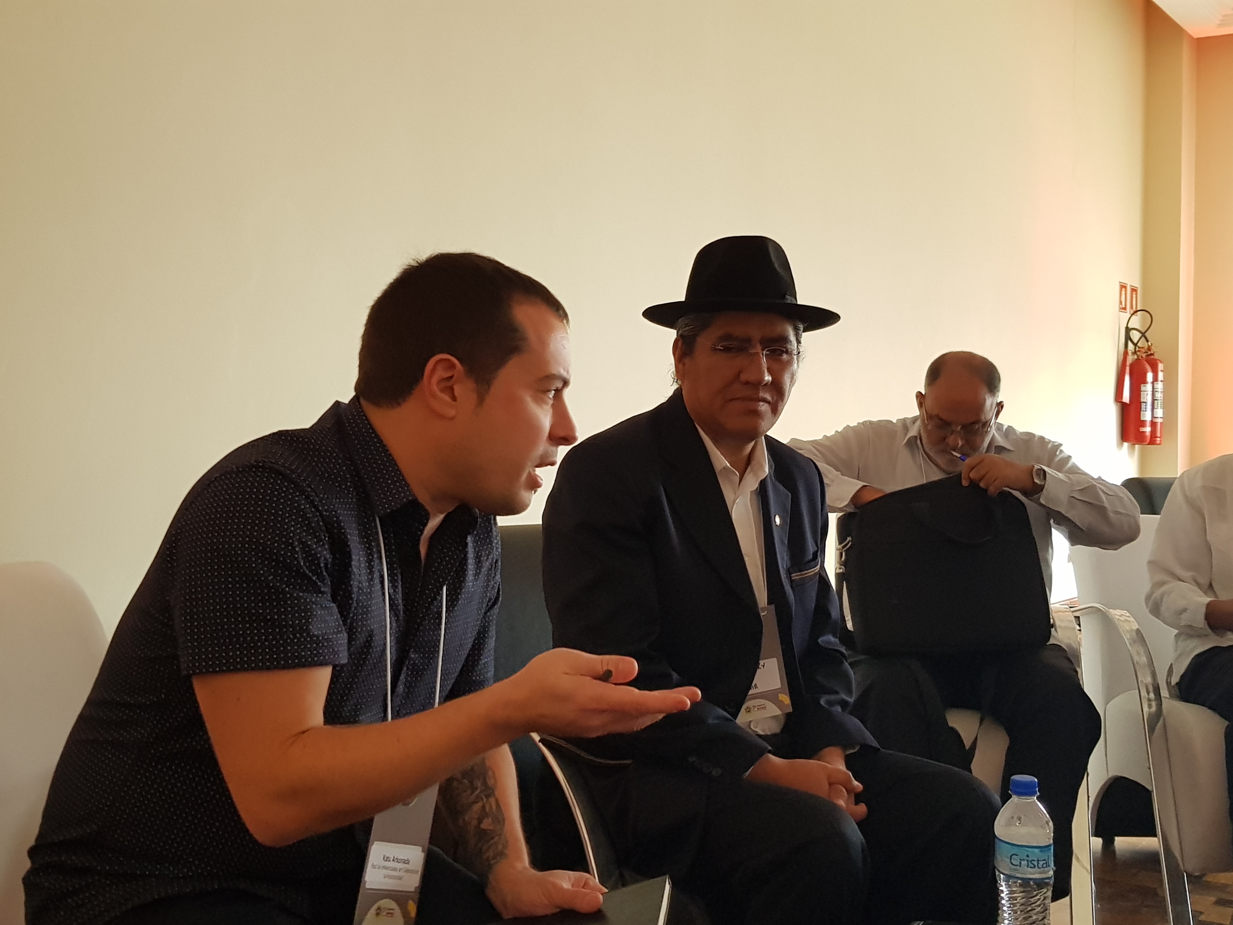 nov 2019 - rencontre  avec Luis Arce à Sao Paulo (Brésil)
