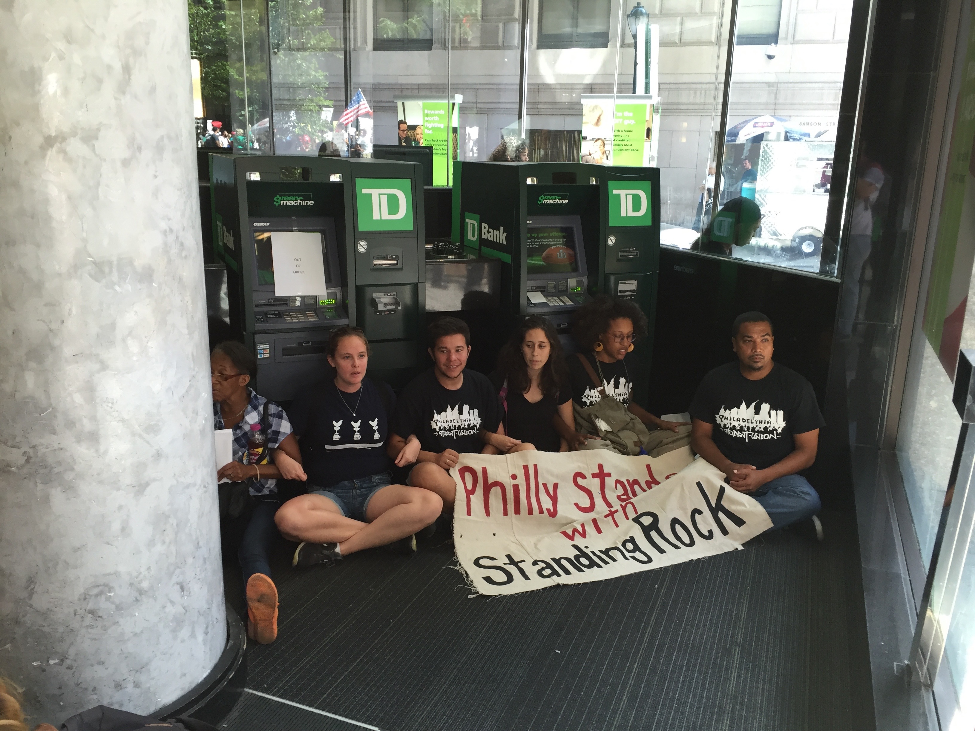 Blocking access to ATMs