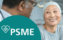 A patient smiles at a doctor