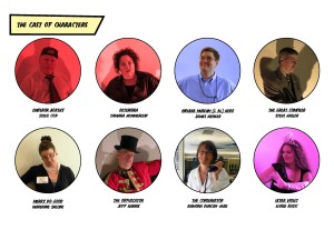 The cast of characters from Deteriora and the Agents of Destruction from Chapter 8. Courtesy of the Indiana Historical Society.