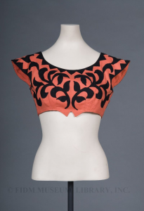 Midriff top, Louella Ballerino, 1946, Gift of Patricia Marks, 2003.45. FIDM Museum Collection.