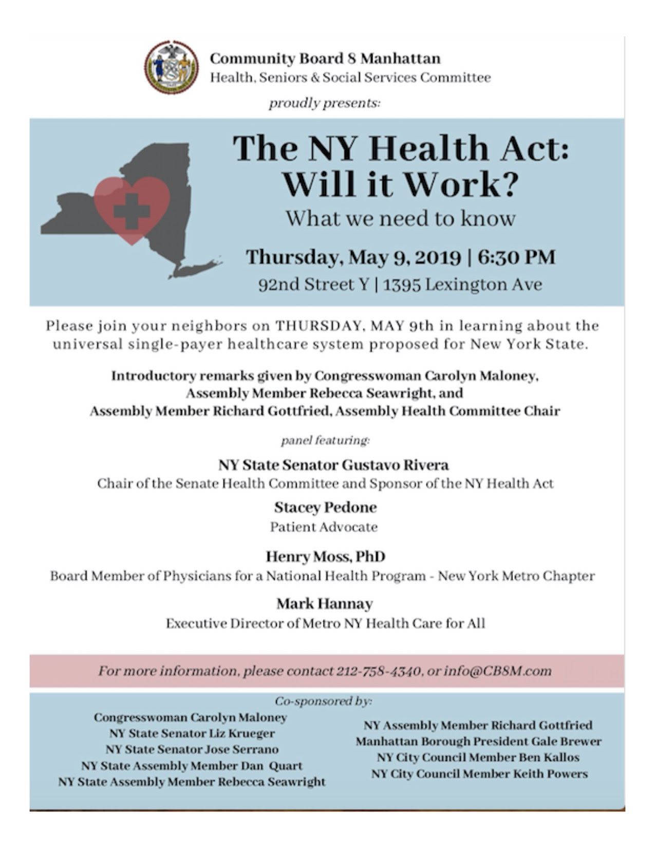 Manhattan Forum on the NY Health Act