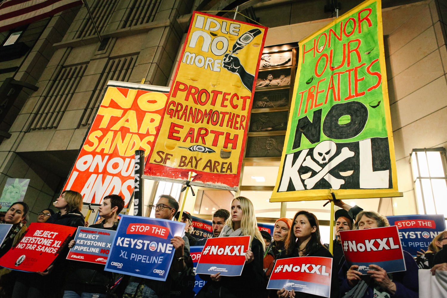 Protest against KXL and the banks funding projects like it.