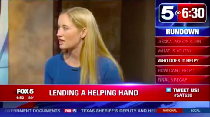 Jessica Jackson on Fox 5 DC talking #cut50 & her personal story
