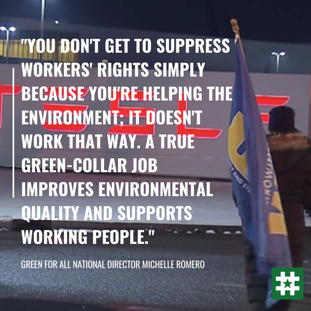 Tesla Careers Login >> Green For All Supports Tesla Workers To Unionize Green For All Tesla Careers Login >> Green For All Supports Tesla Workers To Unionize Green For All