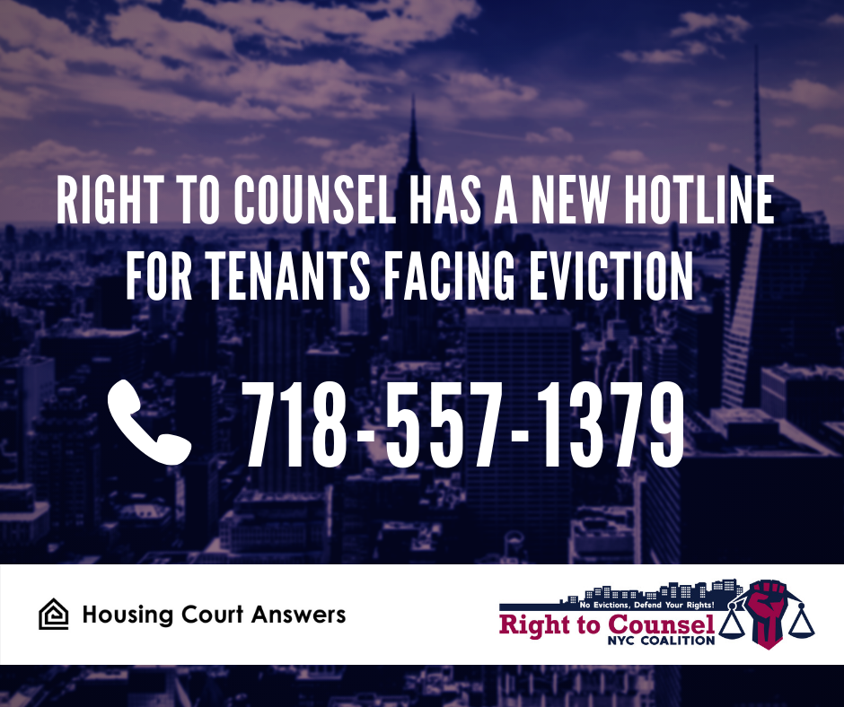 Bronx 10457, 10462 10467, 10468 Tenants! Right to Counsel NYC Coalition