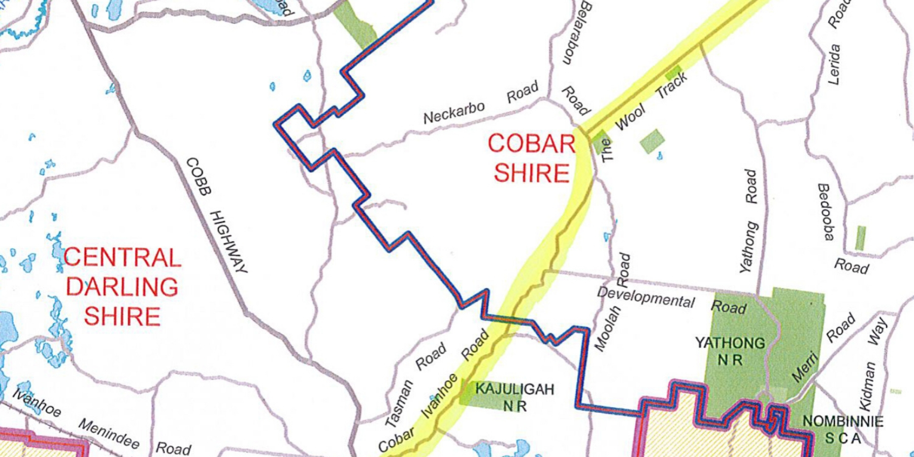 Wool Track map