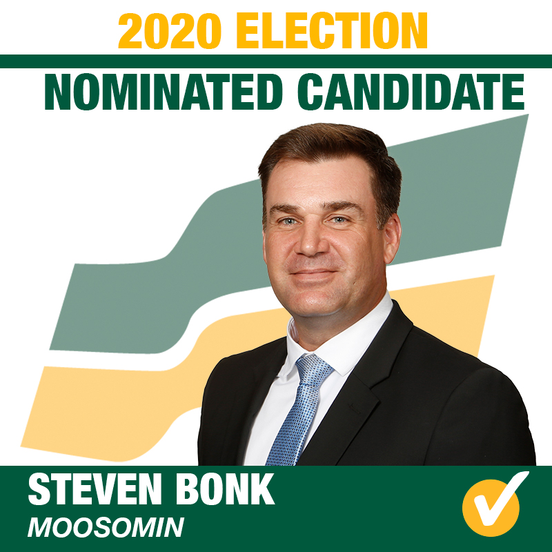 Steven Bonk Acclaimed as the Saskatchewan Party Candidate for Moosomin