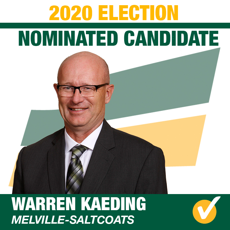 Warren Kaeding Acclaimed as Saskatchewan Party Candidate for Melville-Saltcoats