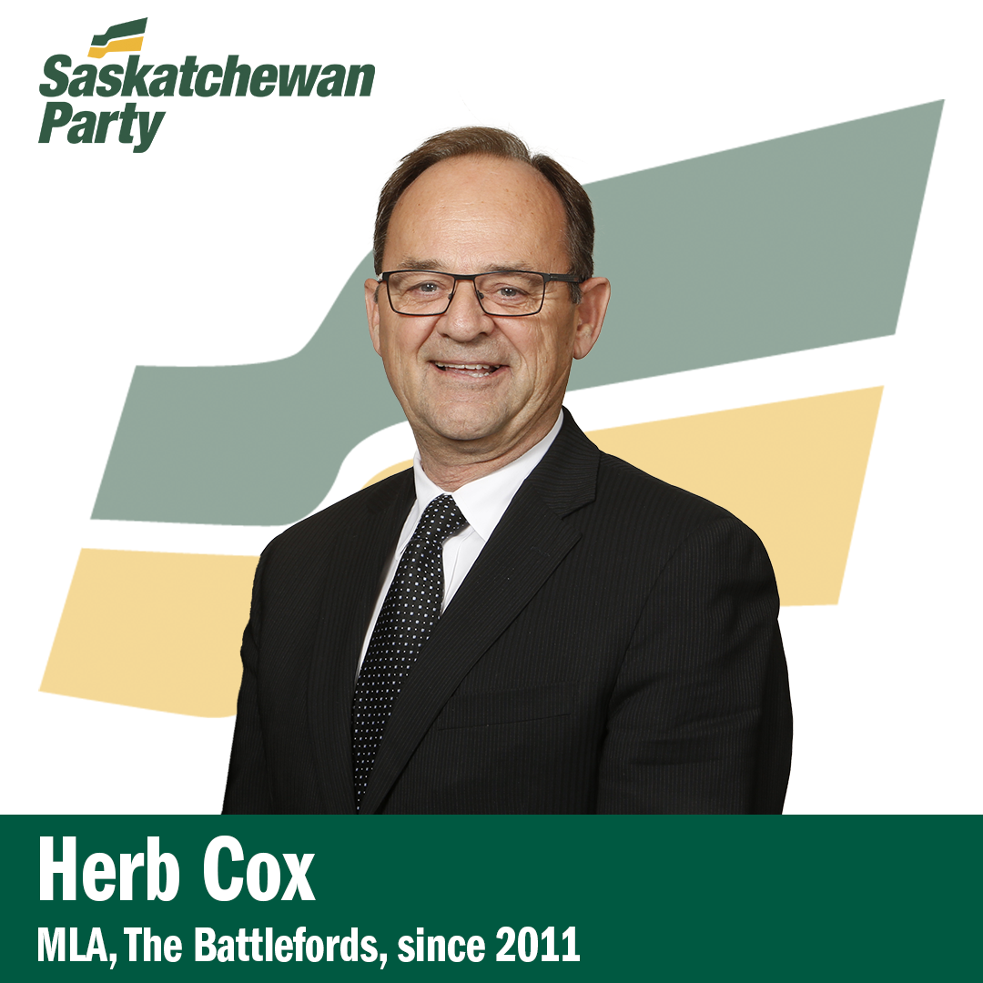 MLA for The Battlefords Herb Cox Will Not Run in 2020