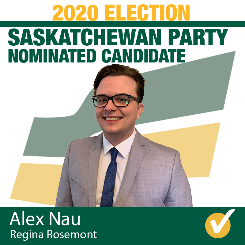 Alex Nau Acclaimed as Saskatchewan Party Candidate for Regina Rosemont
