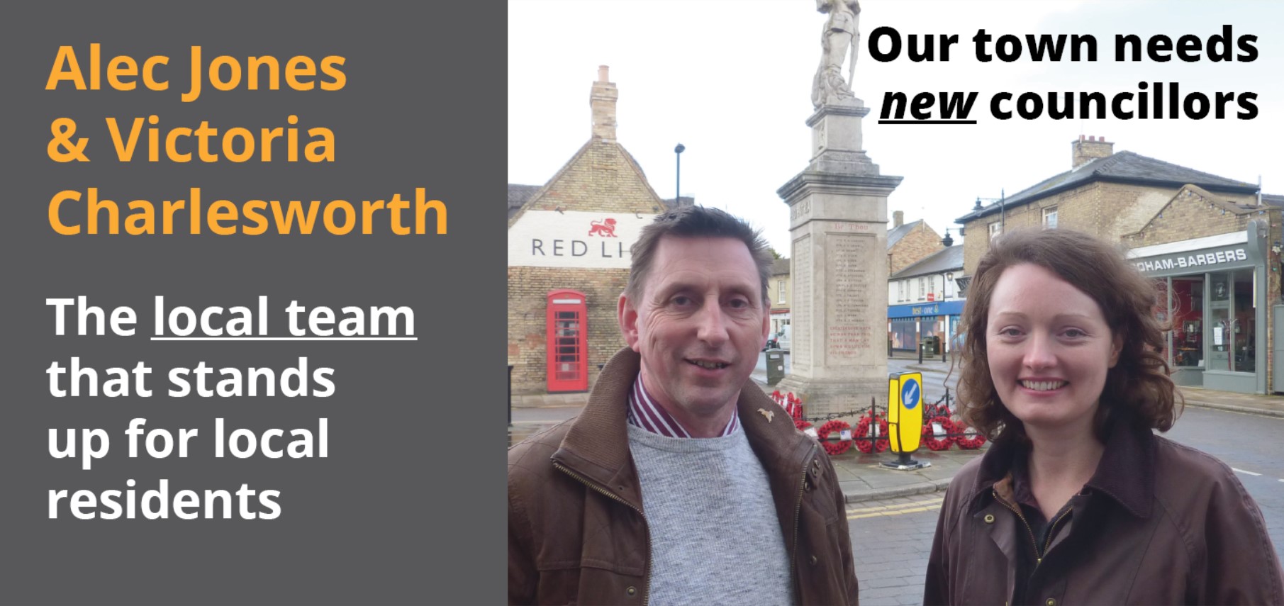 “Children in Soham need to be able to go to their local primary school, not forced across town,” says Soham resident Alec Jones. “Soham is facing so many new housing developments and parents are understandably worried that their children will have to travel too far or will be forced into a different school from their brother or sister.” “I want our local councils to do a better job providing the services local families need to go with all the new housing” said Alec who has lived locally for more than 40 years. Victoria Charlesworth and Alec Jones