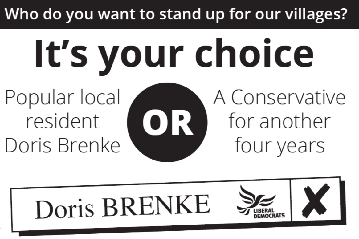 Vote liberal Democrat Vote Doris Brenke on May 2nd 2019