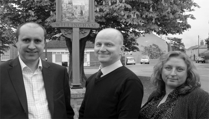 Jonathan Chatfield, Parliamentary candidate for South East Cambridgeshire, Tom Lee local campaigner and former candidate and Sue Gymer your Lib Dem candidate for May 2016