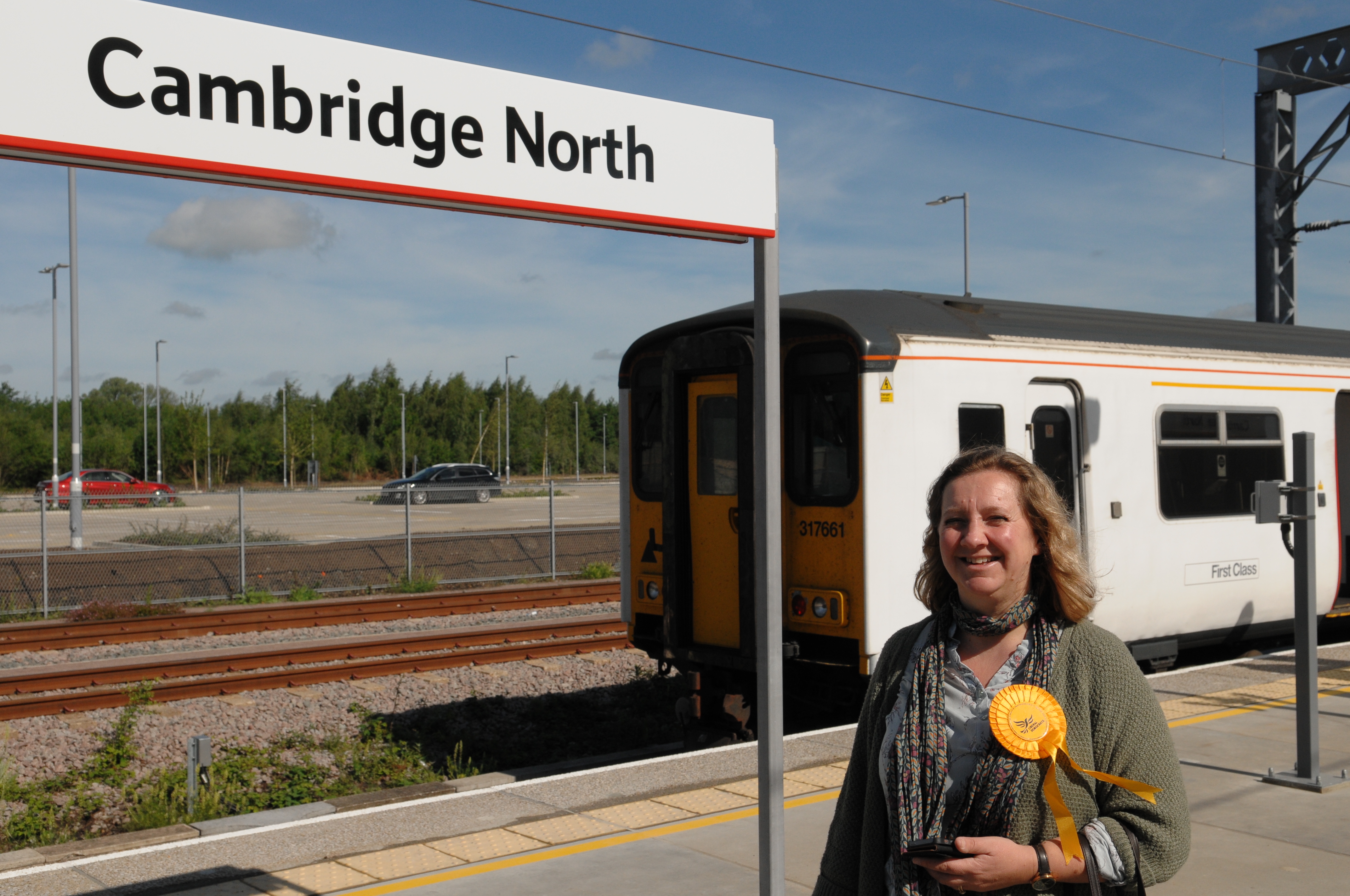 Lib Dems celebrate new Cambridge North Station