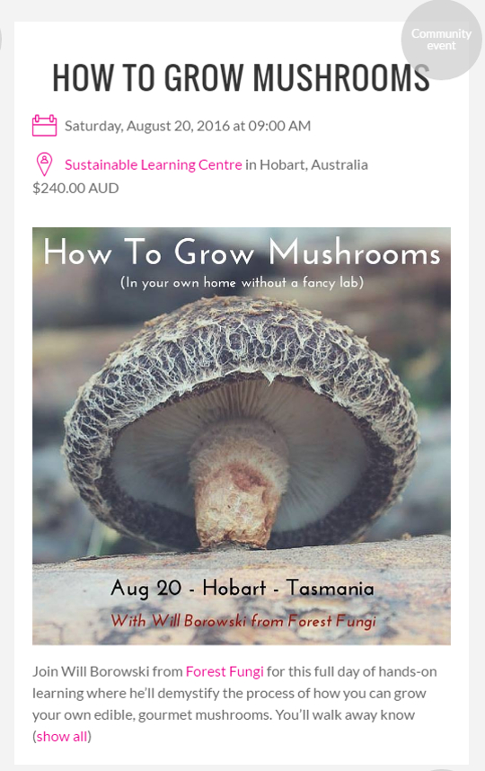 A good example of an event well advertised