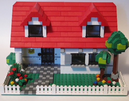 Lego house and garden