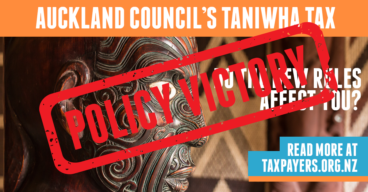 Taniwha Tax policy victory