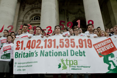 The next generation will bear the burden of debt through deferred taxation