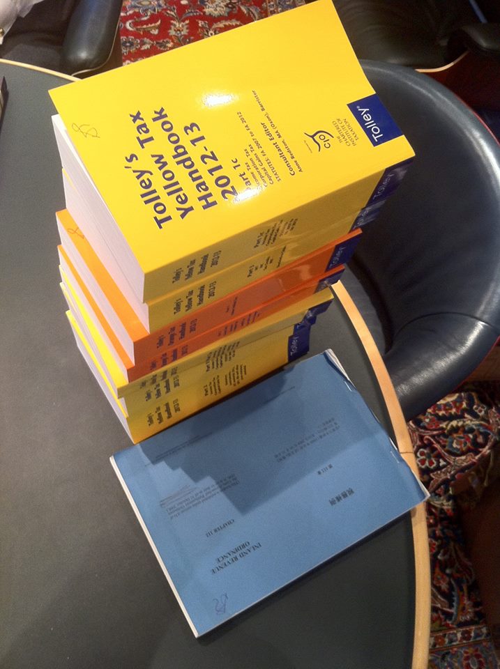 The UK tax code compared to Hong Kong's The UK Tolly's Yellow Tax Handbook fro 2012-13 compared to Hong Kongs tax code in the same year