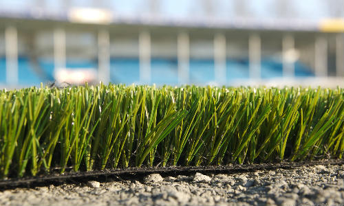 Close up picture of astro-turf