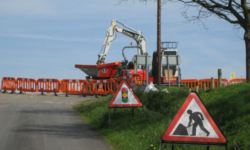 Roadworks ahead