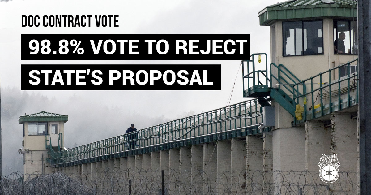 A Resounding NO: DOC Teamsters Vote to Reject State's Contract Propsoal Image