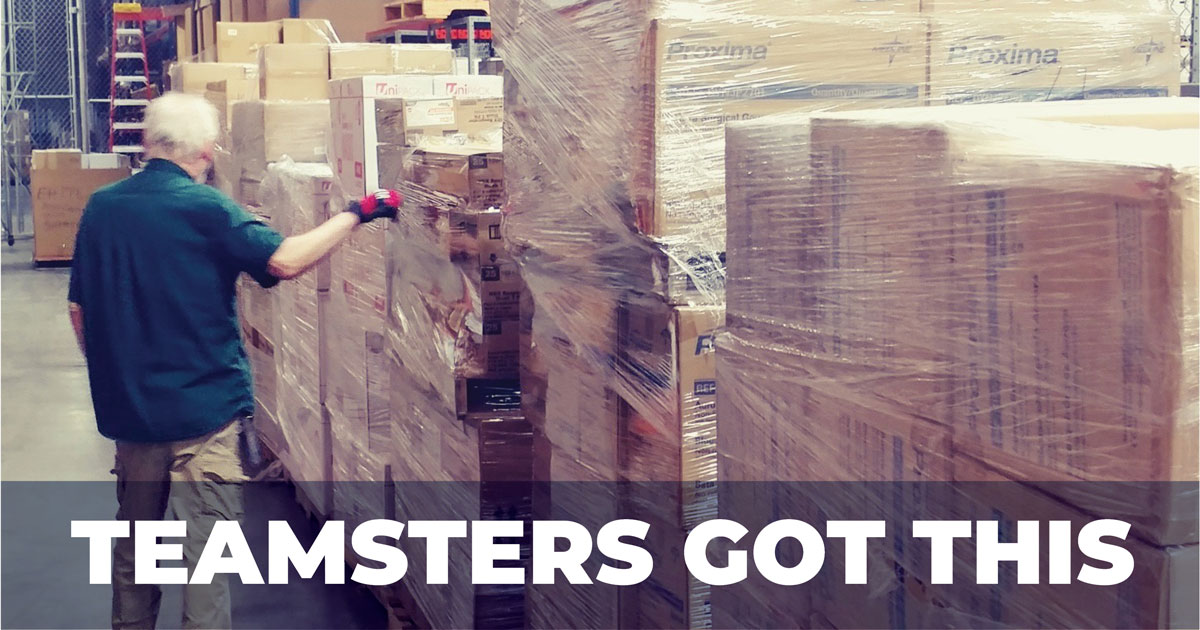 Teamsters at King County are hauling medical supplies to people in need Image