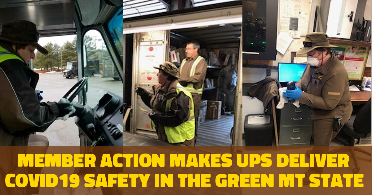 UPS Teamsters United in the Green Mountain State