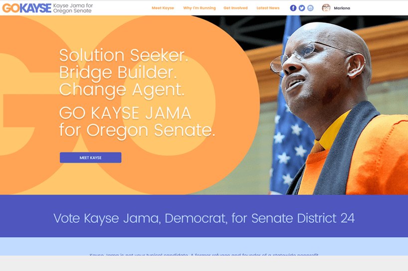 Kayse Jama for Oregon Senate. <a target='_blank' href='http://www.kaysejama.com'>Check it out.</a>