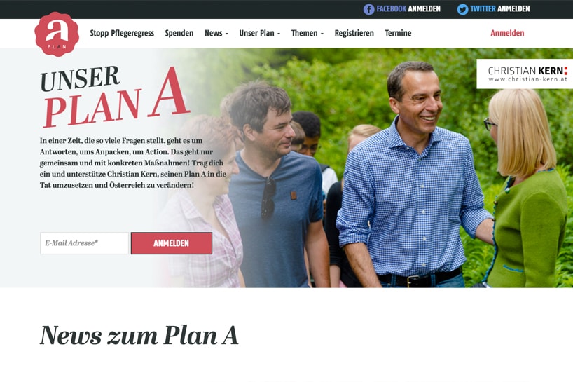 Austria's SPÖ Campaign Mein Plan A<a target='_blank' href='http://www.worauf-warten.at'>Check it out.</a>