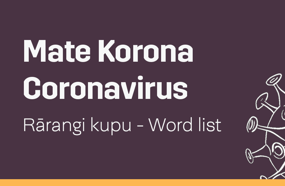 Photo of Covid-19 word list