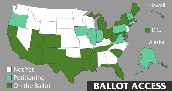 Ballot Access Map
