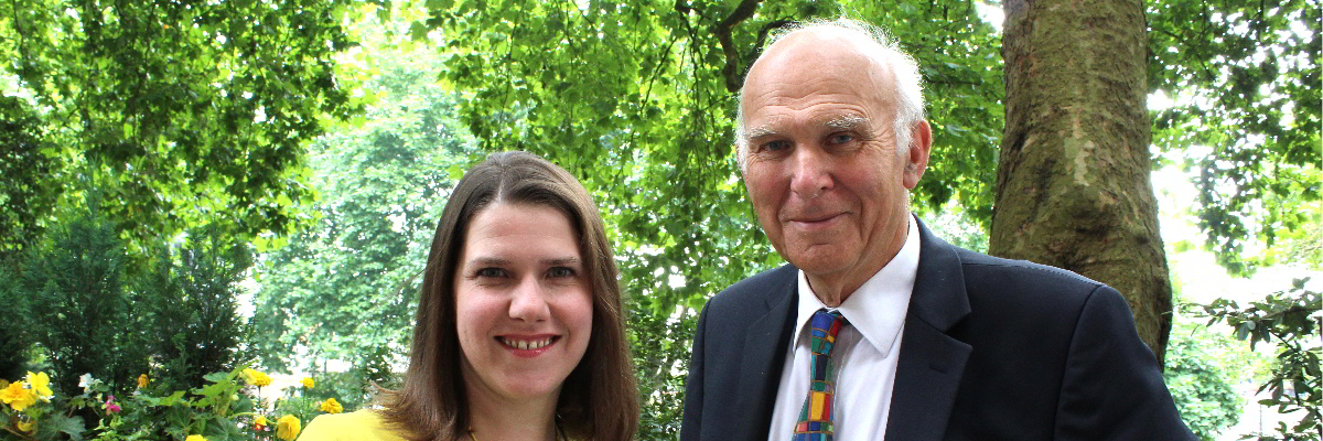 Jo Swinson and Vince Cable Deputy Lib Dem Leader Jo Swinson MP and Lib Dem Leader Rt Hon Sir Vince Cable MP