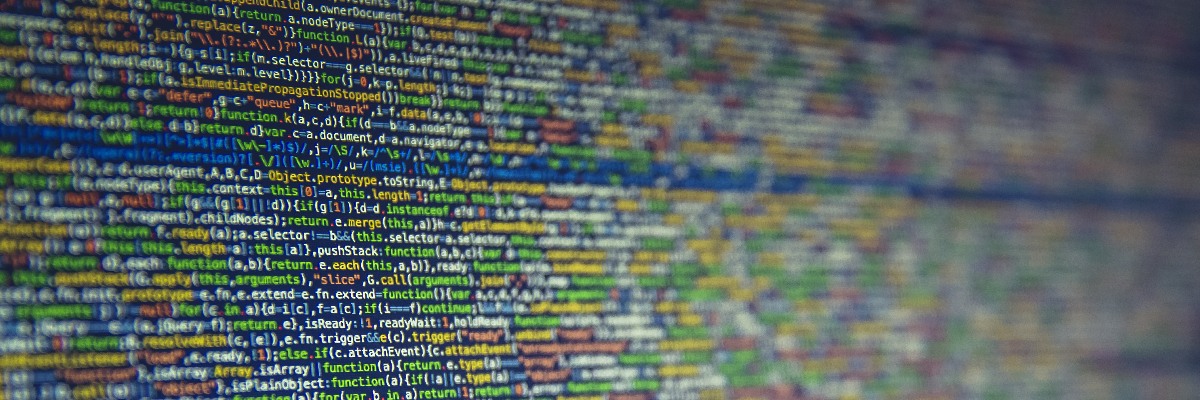 Computer screen showing lines of code.