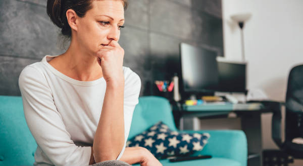 concerned woman