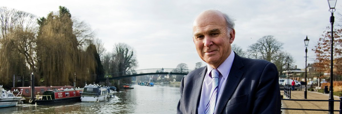 Vince Cable in Twickenham