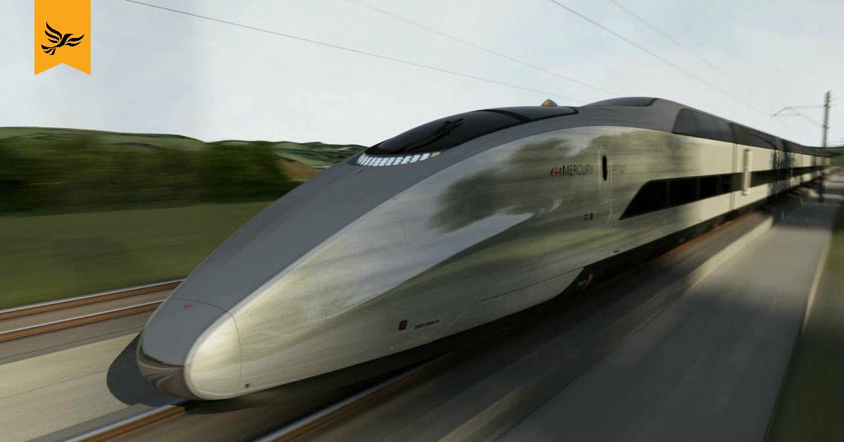 High-speed train.