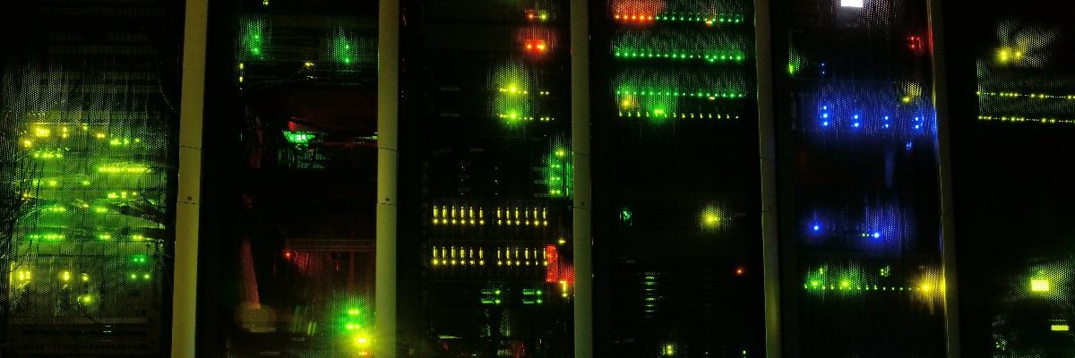 Servers in a data centre.