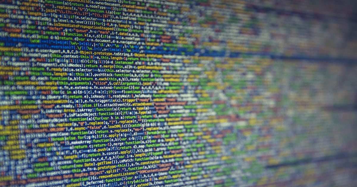 Computer screen showing lines of code.