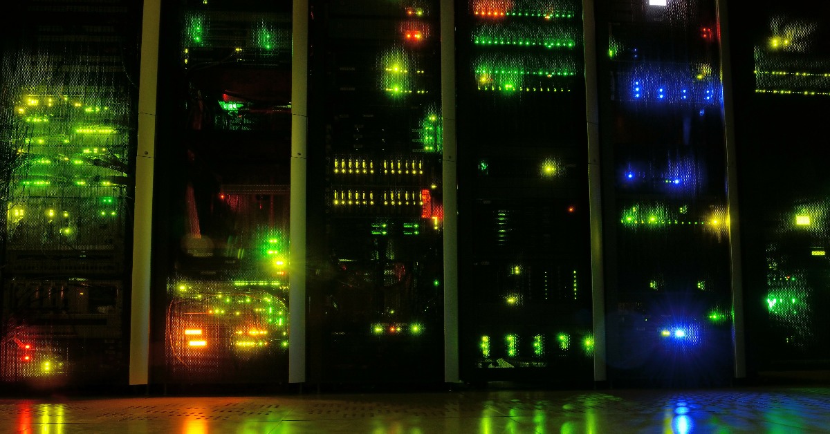 Servers in a data centre.