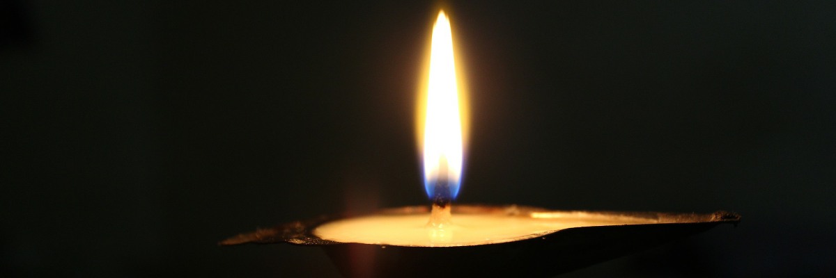 A candle burning