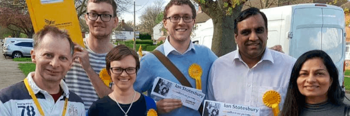 A group of Liberal Democrat Campaigners