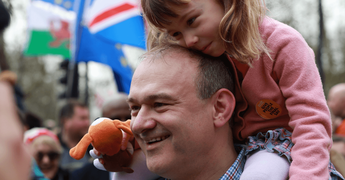 Ed Davey at a People's Vote March
