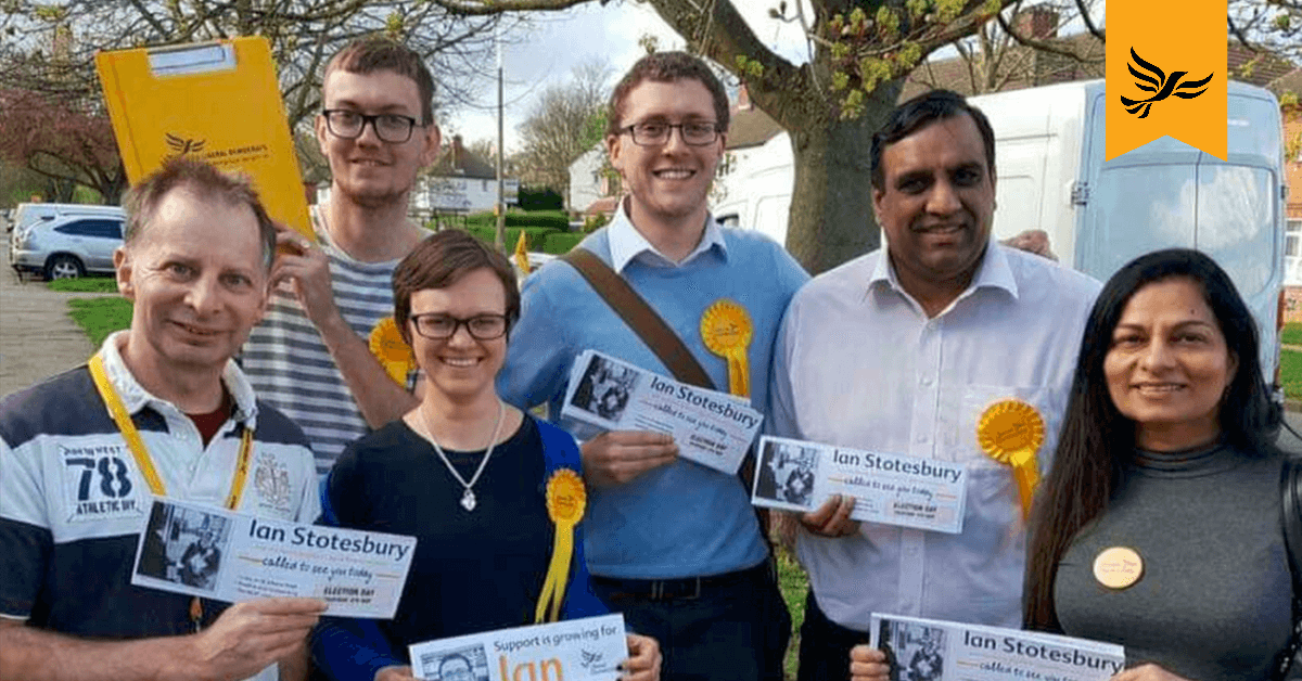 A group of Liberal Democrat Campaigners
