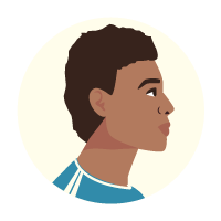 Illustration of a Pacific man