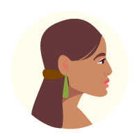 Illustration of a Māori woman