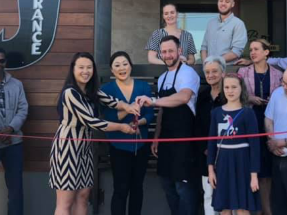 Ribbon cutting