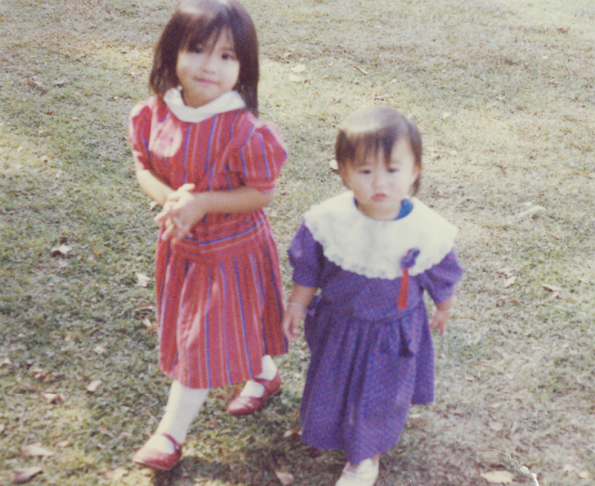 Sheng at 2yrs and her sister