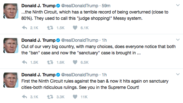 Donald Trump slams 'ridiculous' court ruling on immigration Donald Trump slams 'ridiculous' court ruling on immigration